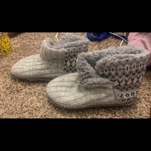 Grey Bootie Slippers